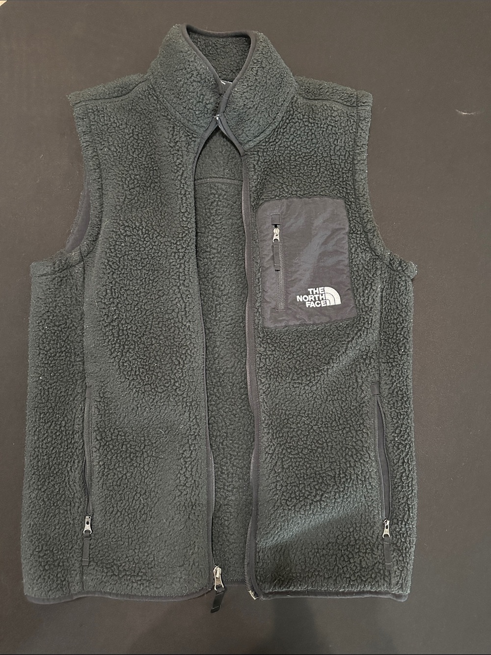 The North Face Men's Black Sherpa Fleece Vest Small